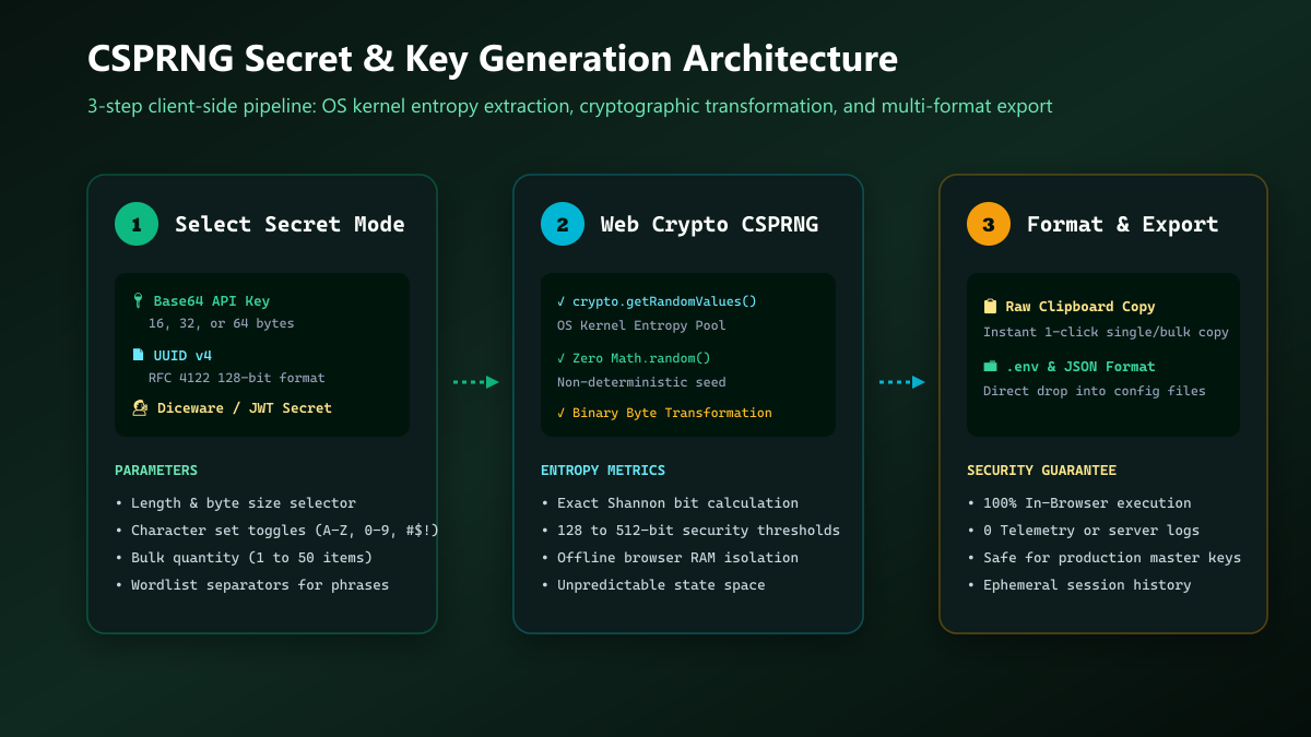 3-Step Secret Generation Workflow